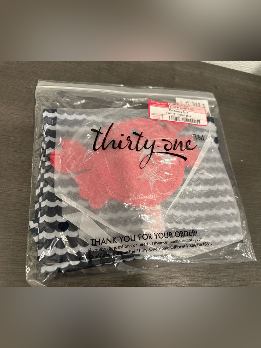 New Thirty One Foldaway Tote